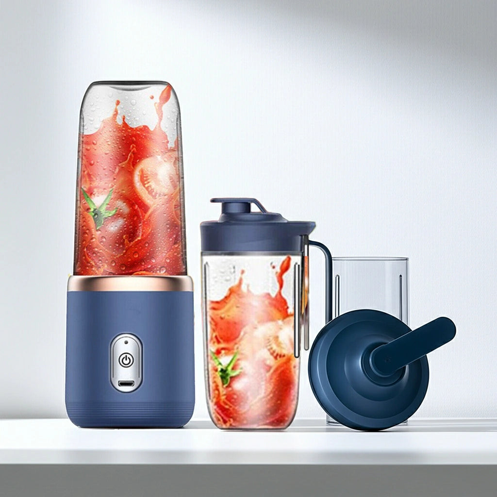 Portable Electric Mini Juicer | USB Rechargeable Blender & Smoothie Maker